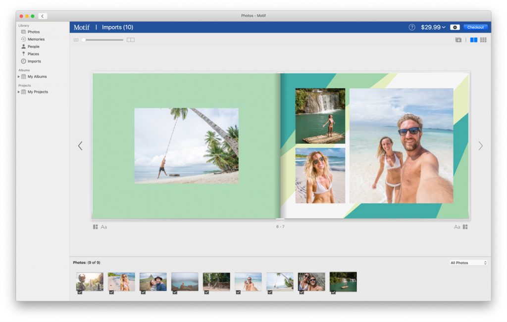 Motif Photo Book with Spring Vibes theme