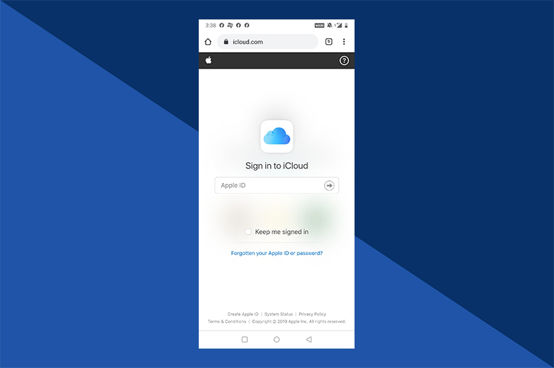 How to Access iCloud Photos on Android: Step 1