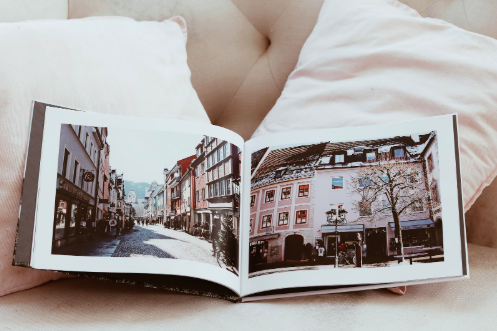 coffee table photo book of travel adventure | Motif