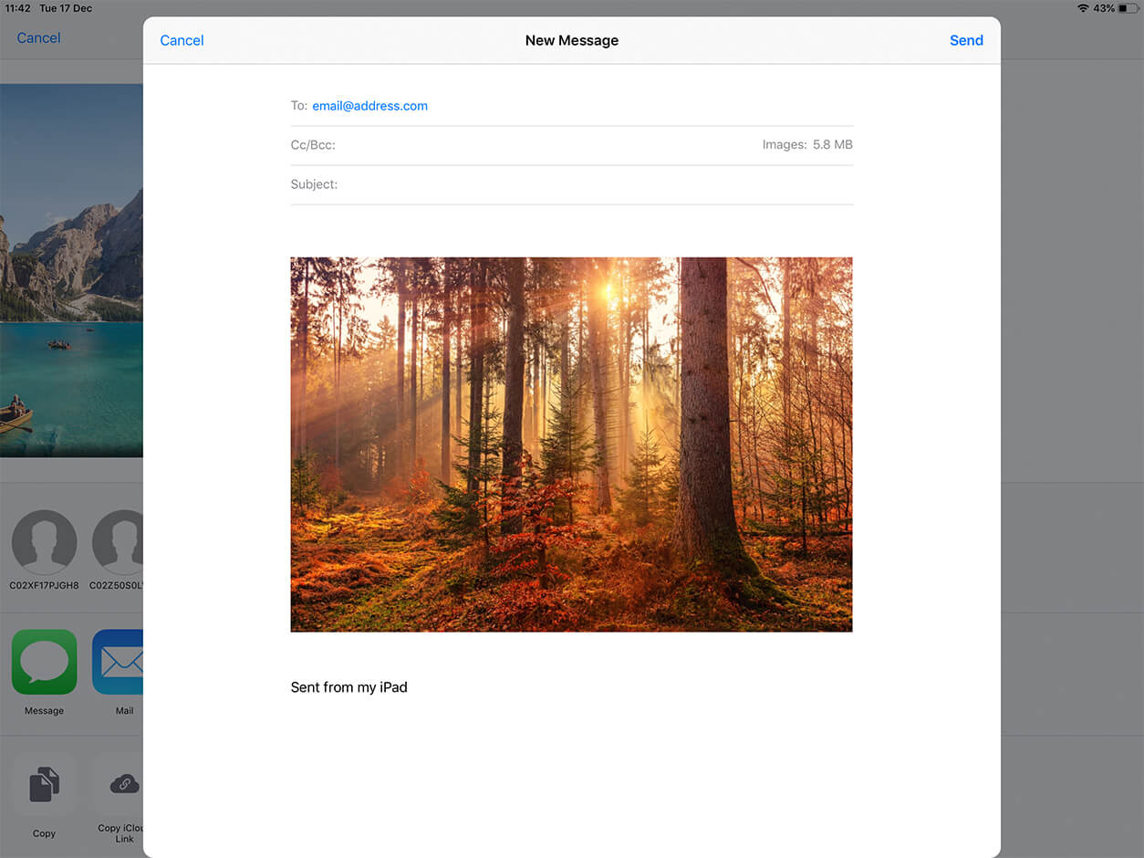 How to Attach a Photo to Email on iPhone or iPad Motif Blog