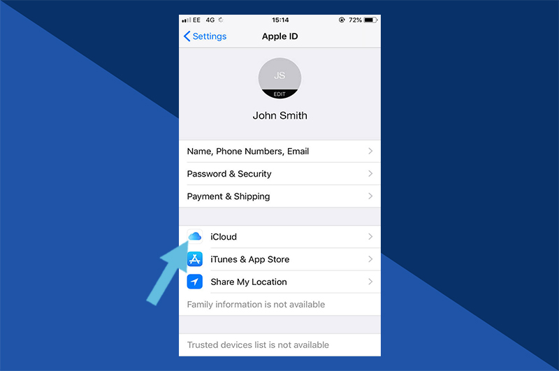 Disable Photos - iCloud Menu
